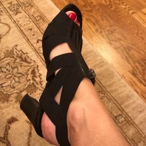 Franco Sarto black sandals